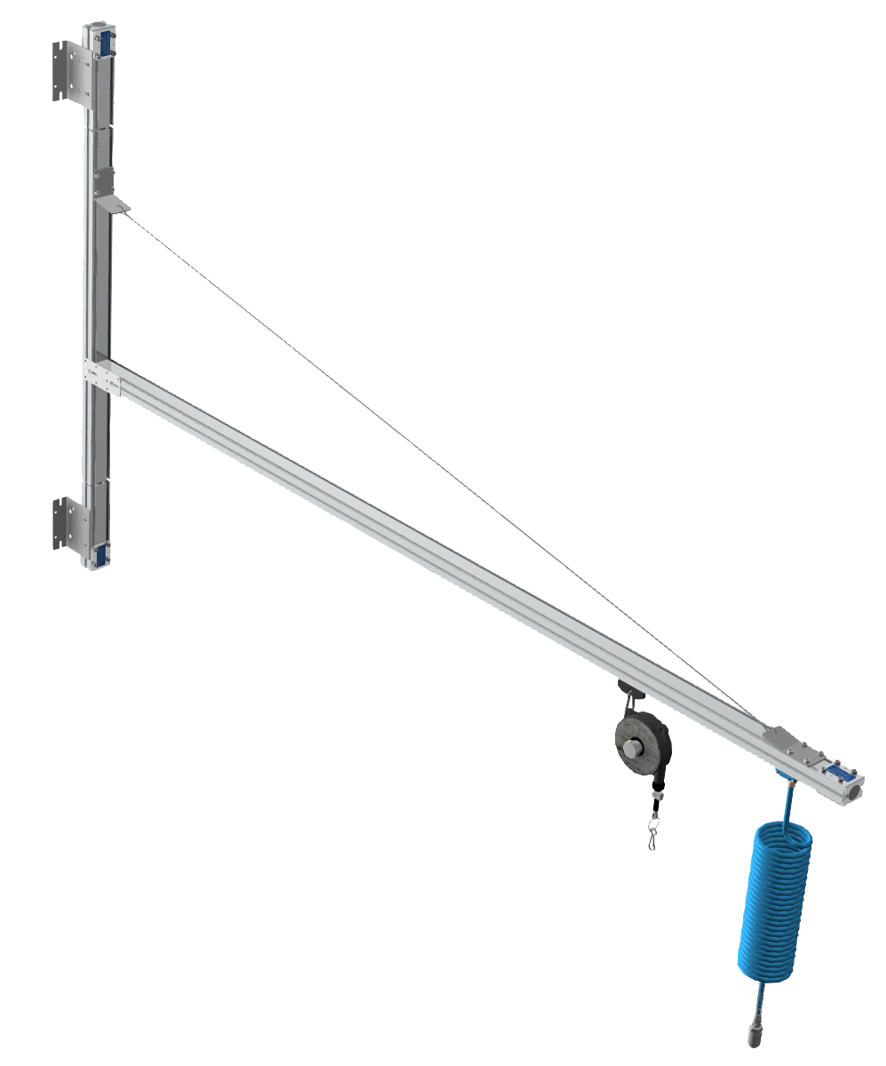 Schwenkarm zur Wandmontage SAB-W 4,0 - Drehschrauber  