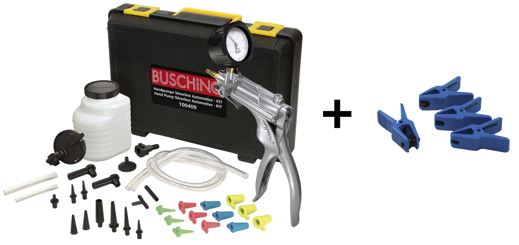 Druck/Unterdruck-Pumpe Set mit Rohrleitung Stopper - BUSCHiNG GmbH