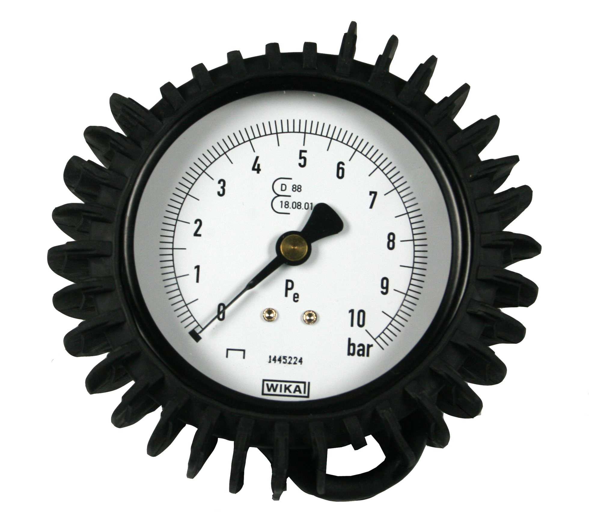 KUS Warranted Oil Kraftstoff Manometer Meter 0-10Bar 0-145PSI Mit  Hintergrundbeleuchtung 12V / 24V 52MM (2) (Schwarz)
