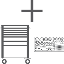 workshop trolley xl empty - code BGS4110 BGS Workshop Trolleys, Works