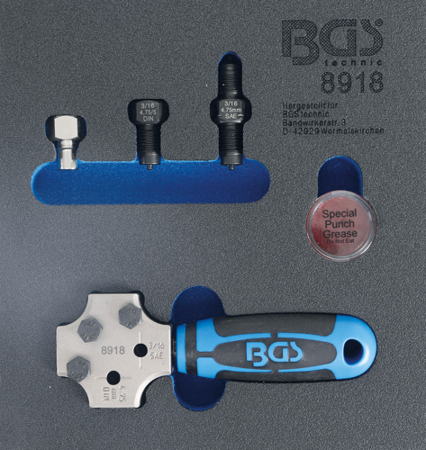 BGS 8310 Hydraulisches Bördelgerät Bremsleitung Werkzeug am Fahrzeug bördeln 