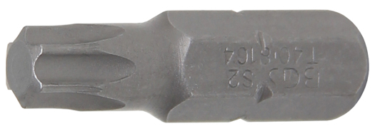 1/4" Bits T-Profil BGS Bit Torx mit Bohrung 25 mm lang T7 T40 Antrieb 6,3 mm 