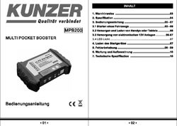 Kunzer Schnellstartsystem Multi Pocket Booster MPB200