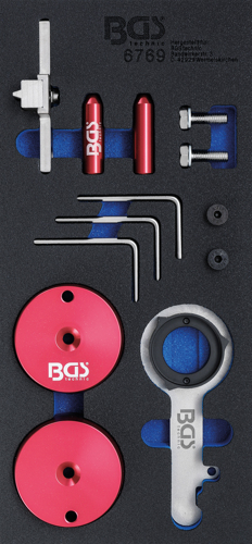 BGS - PKW Anbauteile Spezialwerkzeuge 1/3: - Produkte BGS Motor-Einstellwerkzeug-Satz Werkstattwageneinlage - EcoBlue Ford - Ford & - | - - Motor KG für Motor-Steuerzeiten 2.0TDCi technic